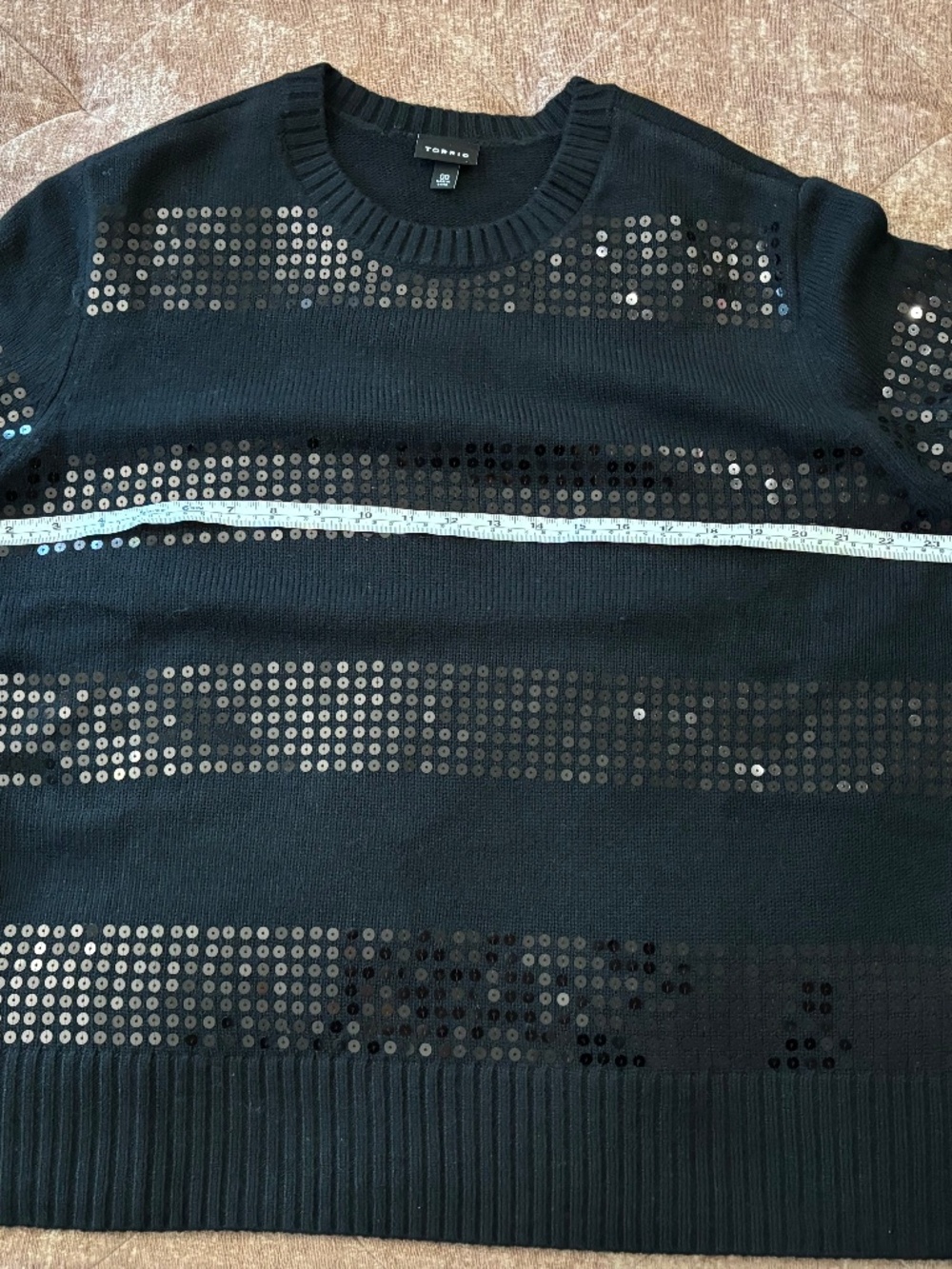 Torrid black sequin sweater 00x m/l 10